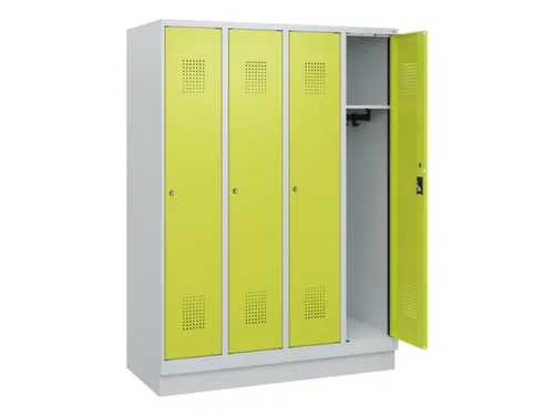 schoollocker,HxBxD 1630x1200x500mm,4vak,vak B 300mm,cil.-slot,sokkel