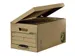 Opbergdoos R-kive Bankers Box Flip Top Maxi bruin 340x269x560mm