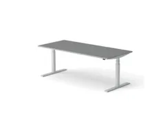 Elektrisch ihv bureau,HxBxD 650-1310x2000x900mm,blad donkergrijs