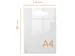 Mini tableau blanc portable Nobo A4 acrylique transparent