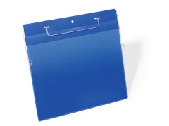 Documenthoes Durable A4 met ophangbeugel liggend blauw 50 stuks