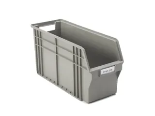 magazijnbak,HxLxB 250x490x185mm,12,1l,PP,grijs - 1