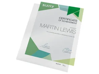 L-map Leitz 4153 premium A4 0.15mm PVC glashelder - 1