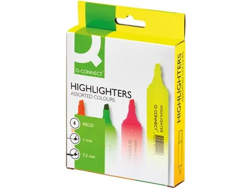 Markeerstift Assorti Etui Van 4 Stuks