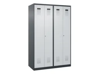 locker voor scheiding van kleding,HxBxD 1850x1200x500mm,4vak - 2