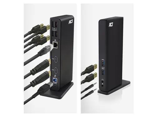 Dockingstation ACT USB-C Dual Monitor met laadpoort