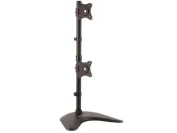 Dual-Monitor Standaard Verticaal 2 schermen Zwart