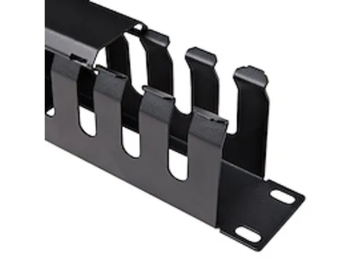 1U Horizontale Kabelgoot met Deksel voor 19 inch Server Rack