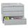 ladekast 600x715x600mm 3laden cilinderslot RAL7035 front RAL7035