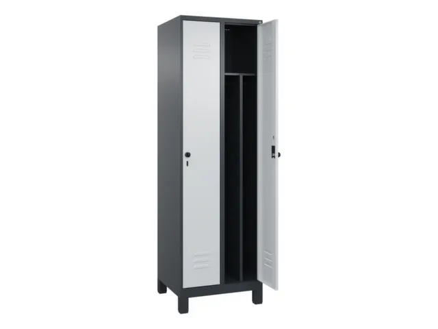 locker voor scheiding van kleding,HxBxD 1950x600x500mm,2vak