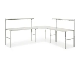 ESD-koppelelement voor montagetafel 90 ° BxD 1100x700mm blad grijs - 3