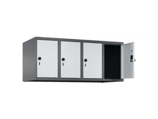 opzetkast,v. locker,4vak.,vak B 300mm,HxBxD 500x1200x500mm,vleugeldeur - 2