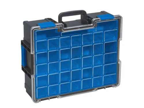 Assortimentskoffer,HxBxD 144x440x355mm,8bakken,PP,koffer zwart