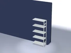 systeemstelling,aanbouwveld,HxBxD 2000x1010x435mm,vakl. 225kg