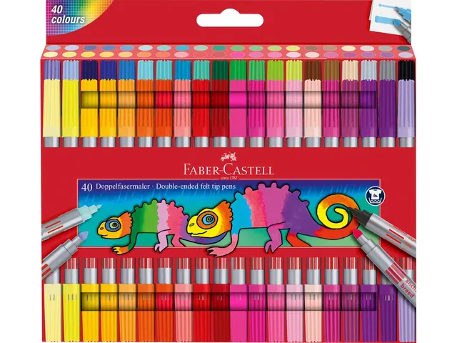 Viltstift Faber-Castell Duo 40 stuks