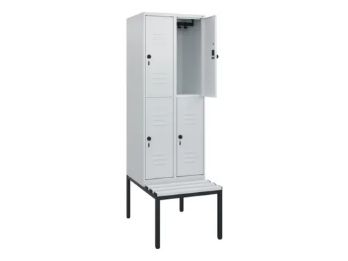 Dubbeldekse dekenkist,HxBxD 1950x600x815mm,2x2vak.,vak B 300mm