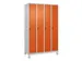 locker voor scheiding van kleding,HxBxD 1950x1200x500mm,4vak