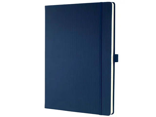 Notitieboek Conceptum Pure A4 midnight blue gelinieerd hardcover, genu