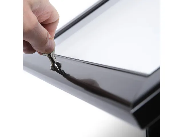 Menustandaard Vergrendelbaar Zwart LED Verlichting 2xA4