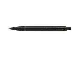 Balpen Parker IM Monochrome Matte Black PVD Medium Blauwe inkt