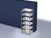 rayonnage modulaire,rayonnage départ,HxlxP 2500x1060x835mm