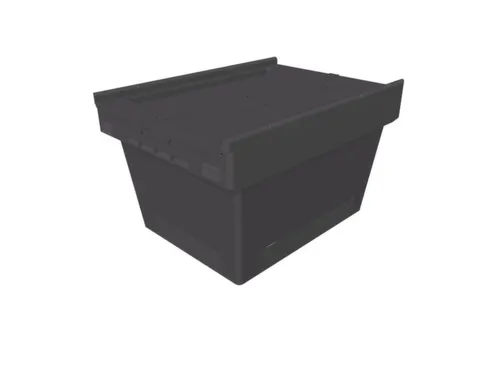 Herbruikbare containers HxLxB 240x410x300mm 18l PP-regeneraat zwart