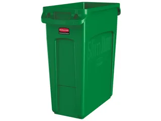 Slim Jim Afvalcontainer Met Luchtsleuven 60 Liter Groen - 1