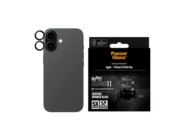 PanzerGlass Hoops Ceramic II Camera Lens Protector iPhone 17 | iP