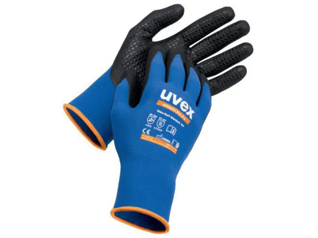 Uvex Athletic 60033 handschoenen, zwart/blauw, maat 10
