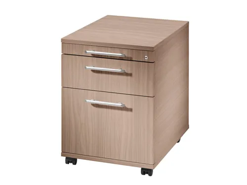 Mobiel Ladenblok 590x430x550mm 1pennenlade 1hangmappenlade 1lade Noten