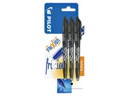 Rollerpen Pilot Frixion Ball 0.7mm Zwart Medium Blister à 3 stuks