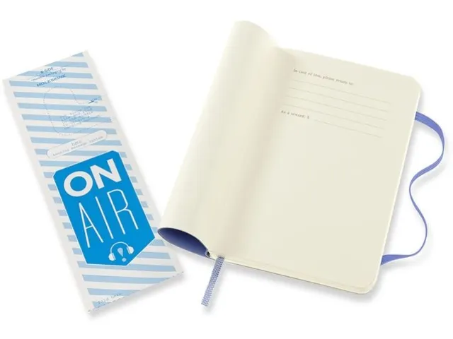 Notitieboek Moleskine pocket 90x140mm blanco soft cover hydrangea blue
