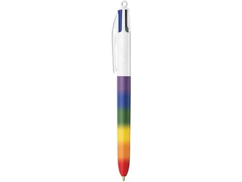 4-Kleuren balpen Bic regenboog medium assorti