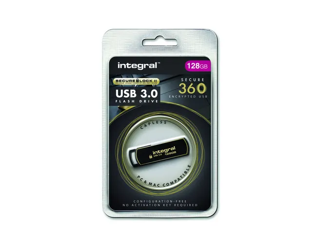 Clé USB 3.0 Integral Secure 360 USB-A 128Go noir
