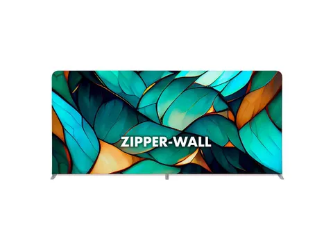 Print voor Zipper-Wall Straight 500x230cm Dubbelzijdig 230 g/m2