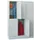 lockerkast,HxBxD 1850x1200x500mm,3x2vakken,RAL7035,front RAL5010