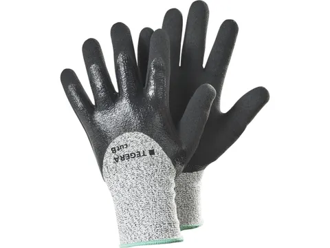 Tegera 441 snijbestendige handschoenen, grijs/zwart, maat 7, per 6 paa
