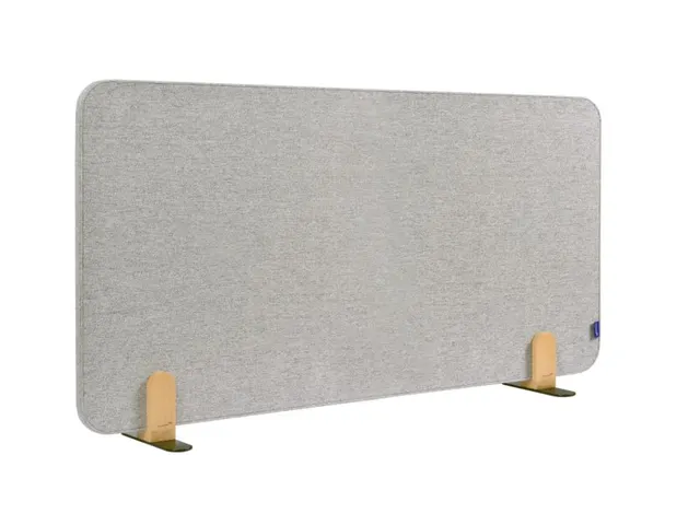 Elements Bureauscherm akoestisch 60x120cm Licht Grijs Houders