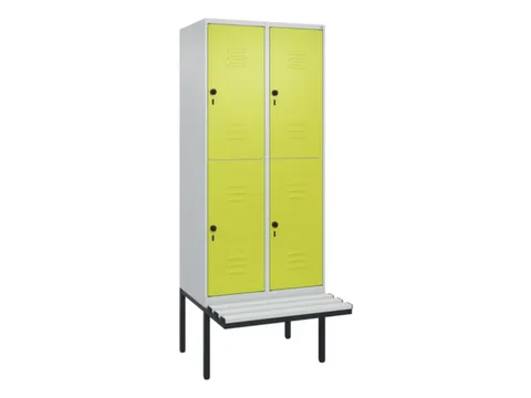 Dubbeldekse dekenkist,HxBxD 2120x800x815mm,2x2vak.,vak B 400mm