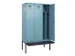 locker met bank,voor scheiding van kleding,HxBxD 2120x1200x815mm,3vak