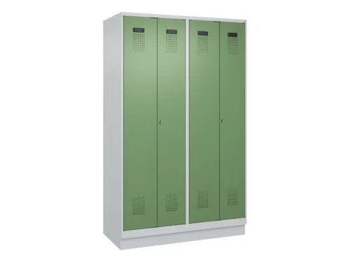 locker voor scheiding van kleding,HxBxD 1950x1200x500mm,4vak