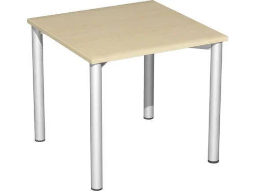 multifunctionele tafel 720x800x800mm vierkant 4-voet Esdoorn RAL9006