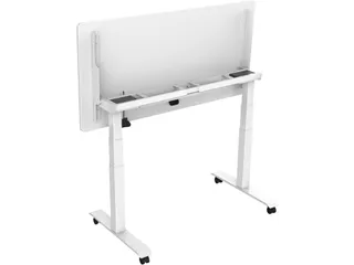 Elektrisch Verstelbaar Verrijdbaar Zit Sta Bureau Frame Wit 110-190cm - 4