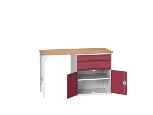 werkbank,HxBxD 930x1500x600mm,multiplexblad,2voeten/1container