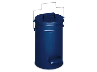 veiligheidsafvalbakken,25l,HxØ 500x270mm,romp staal RAL5010 - 1