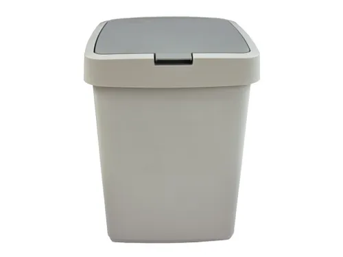 Afvalbak Delta Grijs Klepdeksel 10 Liter
