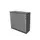 jaloeziedeurkast,HxBxD 1155x1200x445mm,2xhouten vloer,MS-donkergrijs
