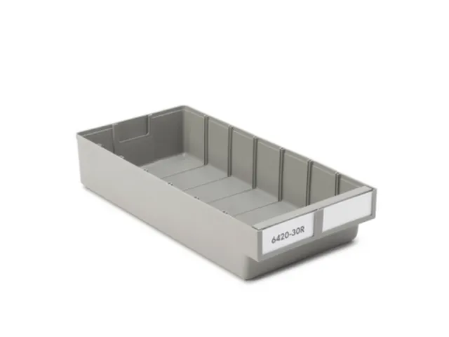 stellingbak,HxBxD 80x186x400mm,PP,grijs