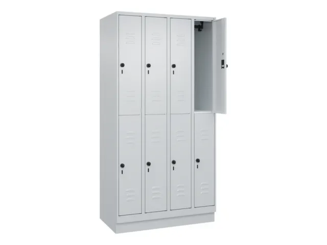 dubbeldekse locker,HxBxD 1950x1000x500mm,4x2vak.,vak B 250mm