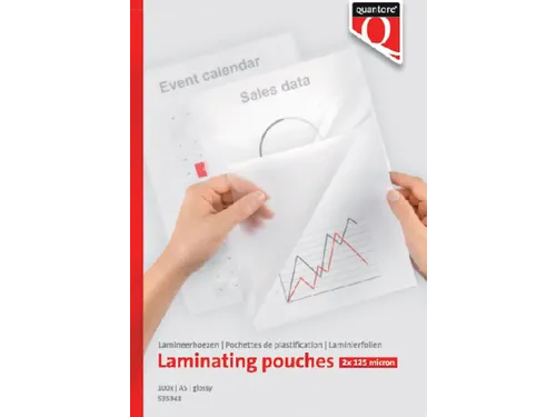 Lamineerhoes Quantore A5 154x216mm 2x125 micron Glanzend 100stuks